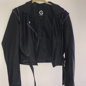 Guess Cropped Moto Jacket